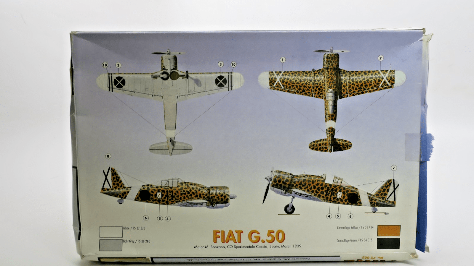 AML 1/72 Fiat G.50 Model Kit 72 005 - WISE GUYS HOBBIES LLC