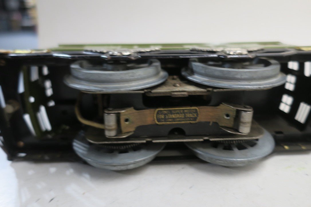LIONEL PREWAR STANDARD GAUGE 8E OLIVE GREEN SET 353 FREIGHT SET - WISE GUYS HOBBIES LLC