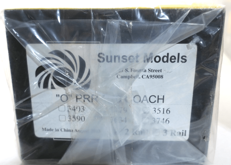 Sunset 3rd Rail brass Pennsylvania PRR P70 passenger coach car 3516 NIB 2 rail - WISE GUYS HOBBIES LLC