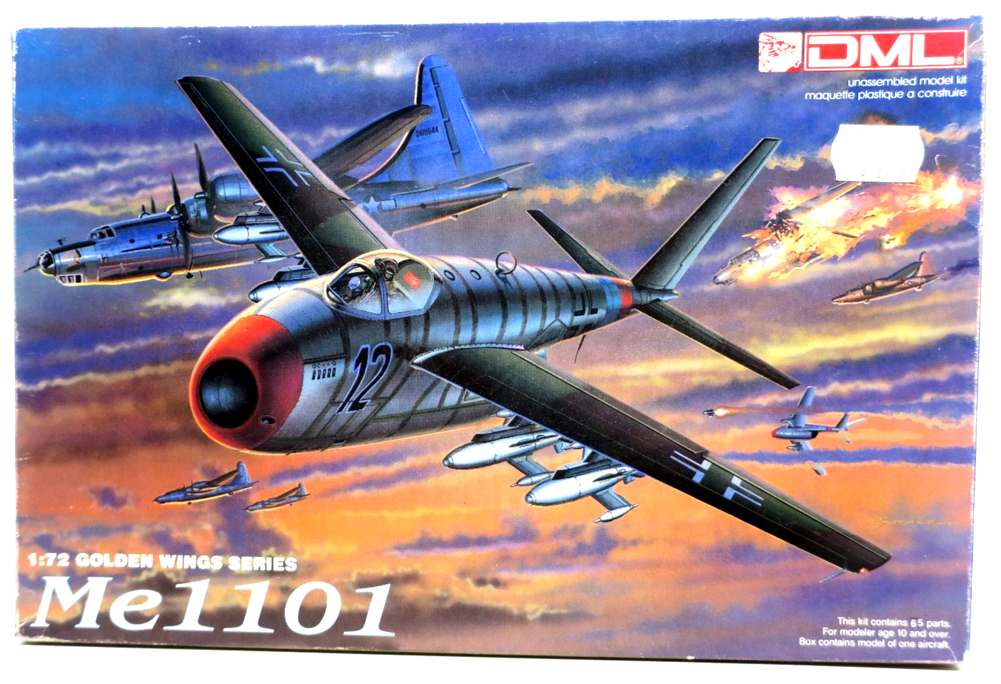 Dragon Golden Wings Series 1/72 Me1101 Model Kit 5013 - WISE GUYS HOBBIES LLC
