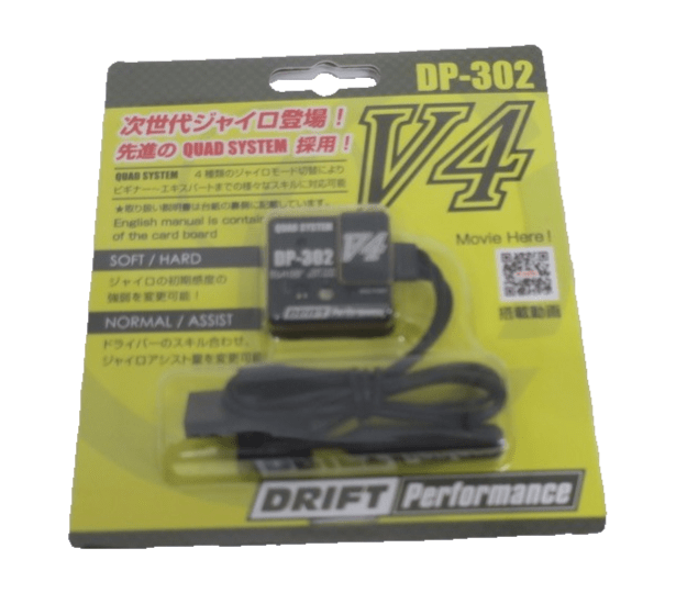 Yokomo DPP - 302V4B Dp - 302v4 Drift Steering Gyro (Black) - WISE GUYS HOBBIES LLC