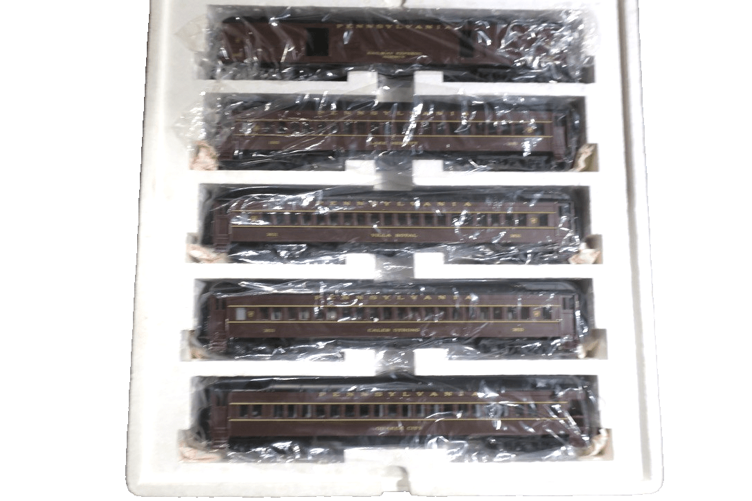 MTH 20-4023 Pennsylvania PRR 70' Madison heavyweight passenger 5-car set - WISE GUYS HOBBIES LLC