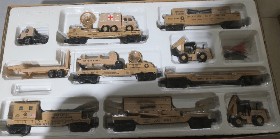 K-Line K-1308 Operation Iraqi Freedom Train Set New Orig Box - WISE GUYS HOBBIES LLC