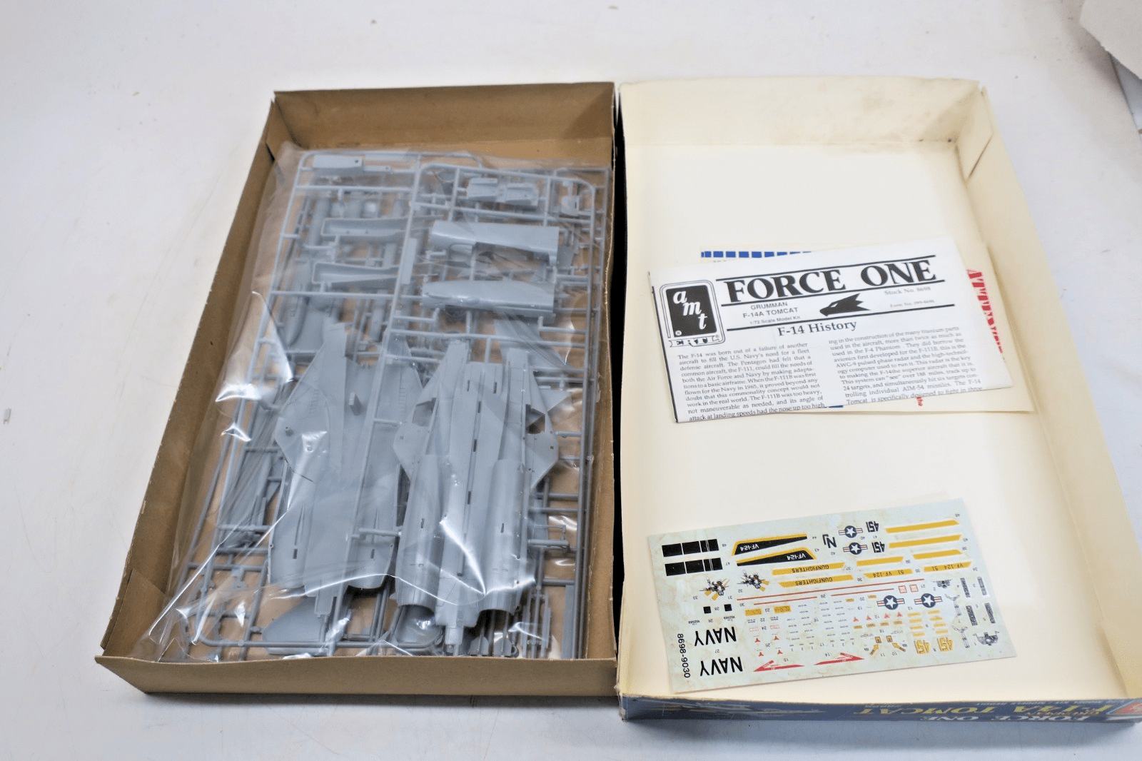 AMT 1/72 Grumman F - 14A Tomcat Model Kit 8698 - WISE GUYS HOBBIES LLC