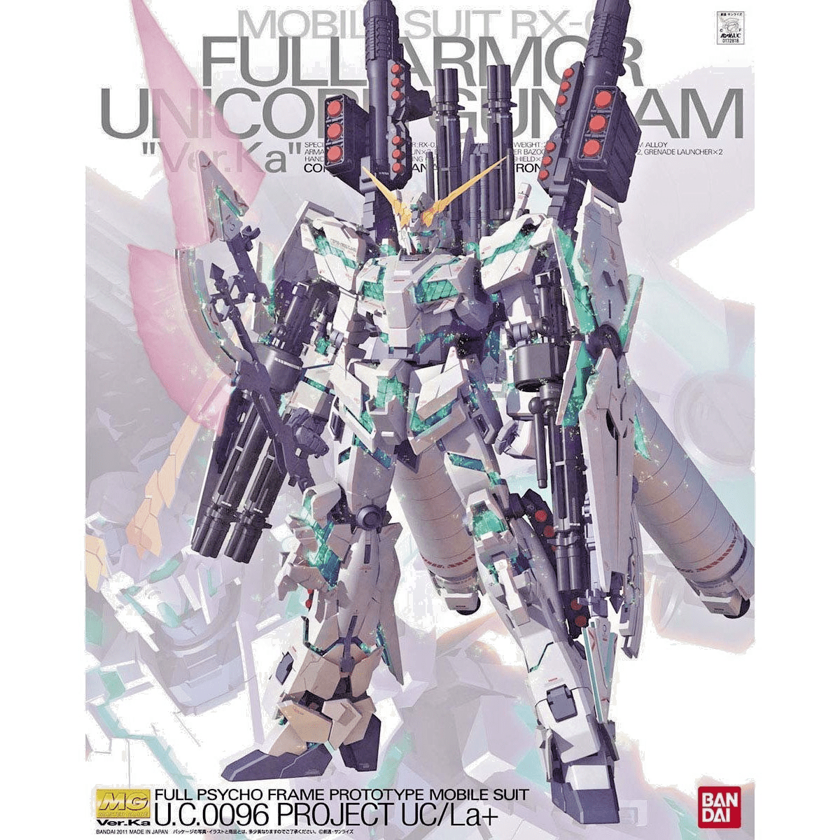 NEW Bandai MG 1/100 Full Armor Unicorn Gundam Ver.Ka Model Kit - WISE GUYS HOBBIES LLC