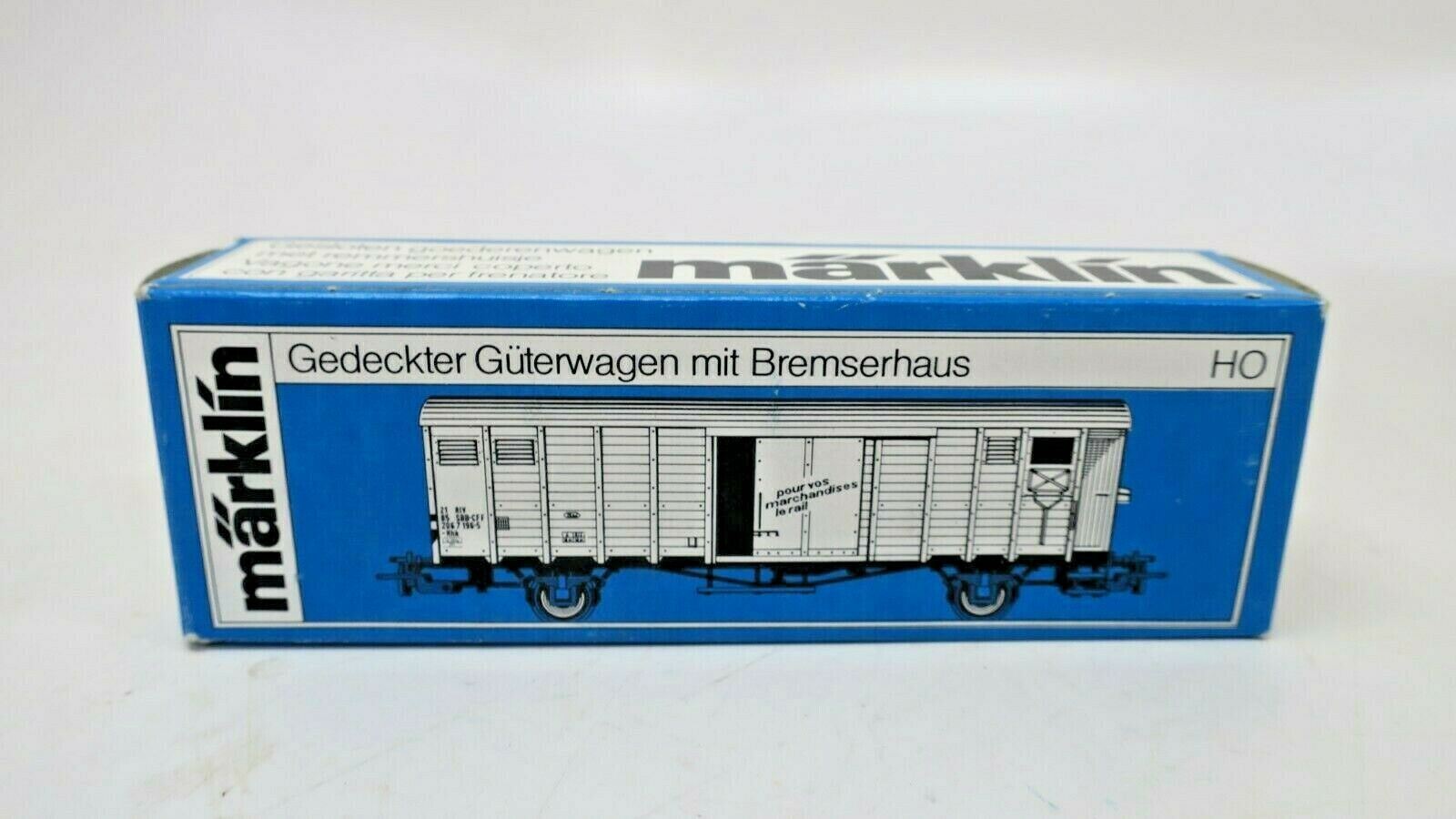 MARKLIN H0 4698 SBB CFF BOX CAR WITH DOORS OPEN ON BOTH SIDES - LNIB - WISE GUYS HOBBIES LLC