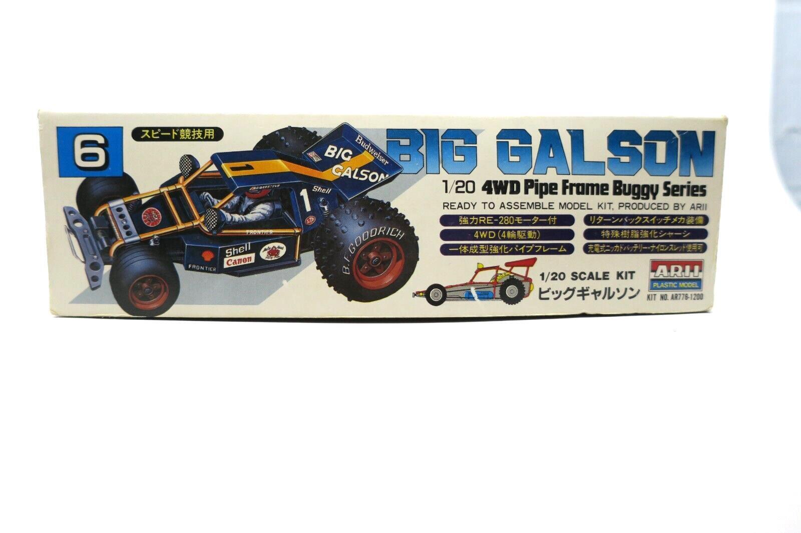 Vintage ARII Big Galson 1/20 Scale Model 4WD Pipe Frame Buggy Series - WISE GUYS HOBBIES LLC
