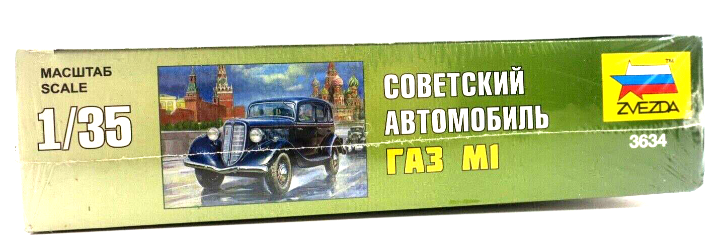 Zvezda 1/35 Soviet Car Gaz Mi Model Kit 3634 - WISE GUYS HOBBIES LLC