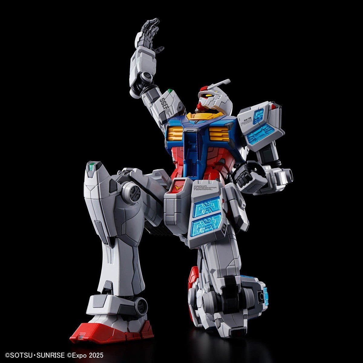 Bandai EG 1/144 RX-78F00/E Gundam w/ EX-001 G.L.R.S.S. Feather Unit Model Kit - WISE GUYS HOBBIES LLC