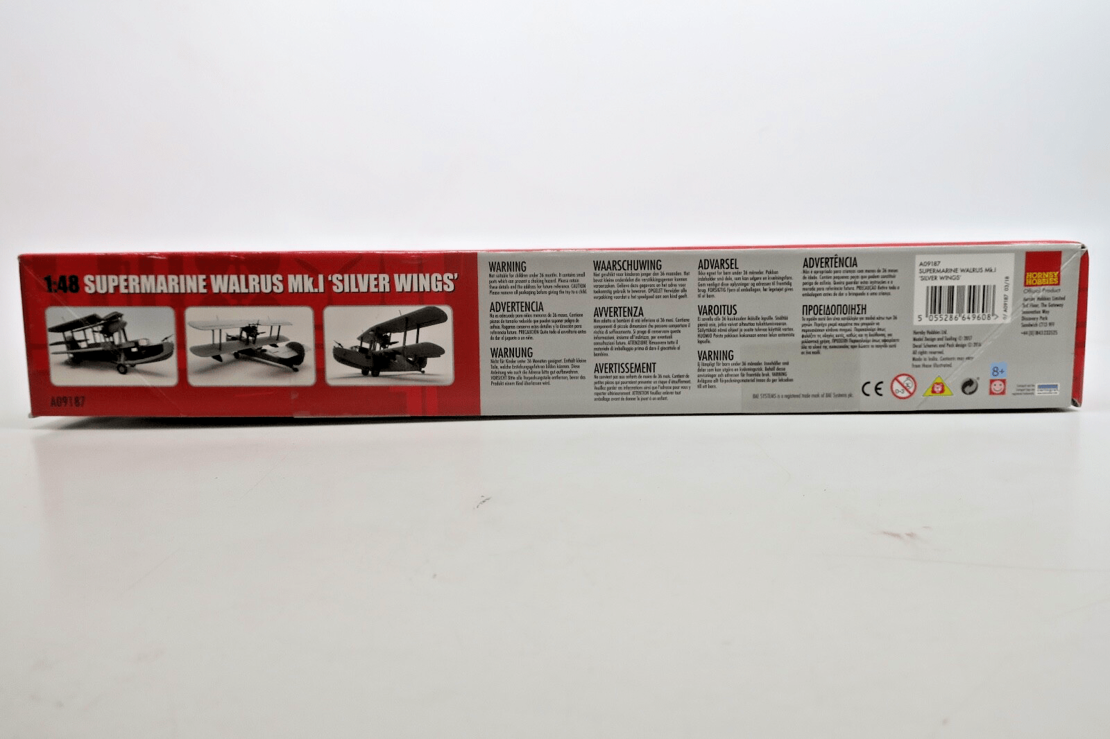 Airfix 1/48 Supermarine Walrus Mk. I Silver Wings Model Kit - WISE GUYS HOBBIES LLC