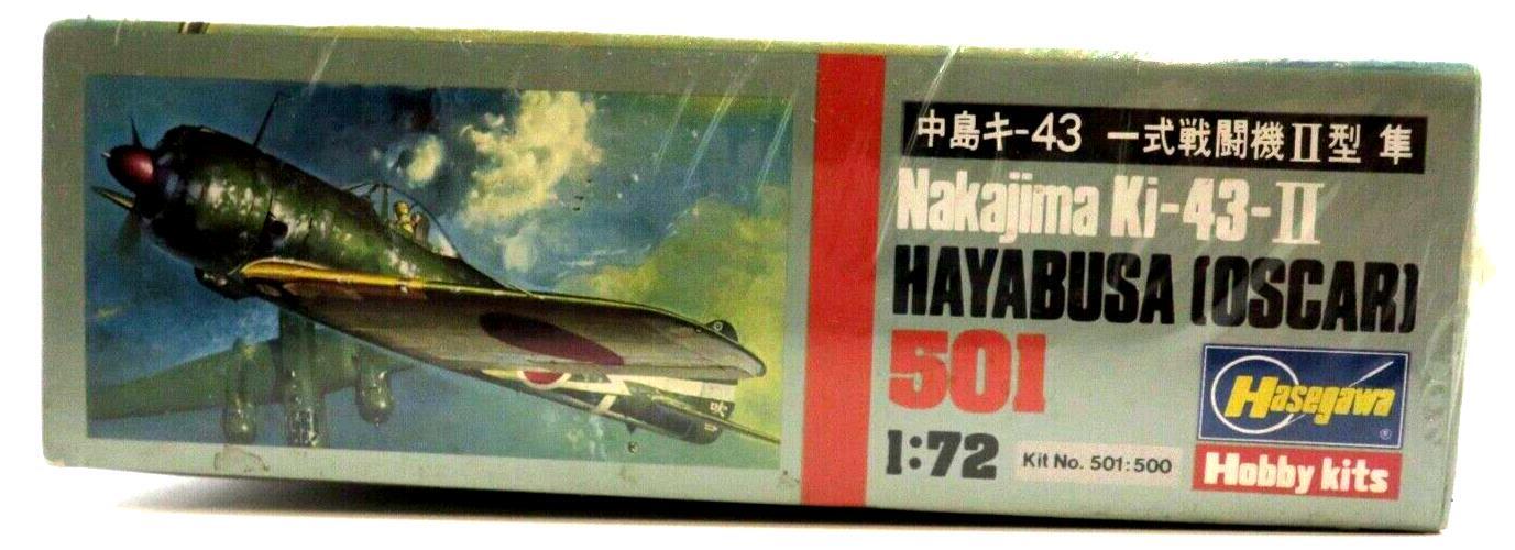 Hasegawa 1/72 Nakajima Ki-43-II Hayabusa (Oscar) 501 Model Kit - WISE GUYS HOBBIES LLC