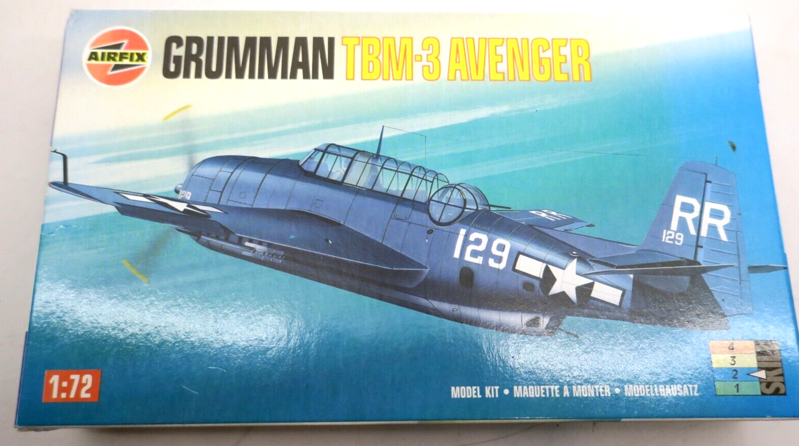 Airfix 1/72 Grumman TBM-3 Avenger Model Kit - WISE GUYS HOBBIES LLC