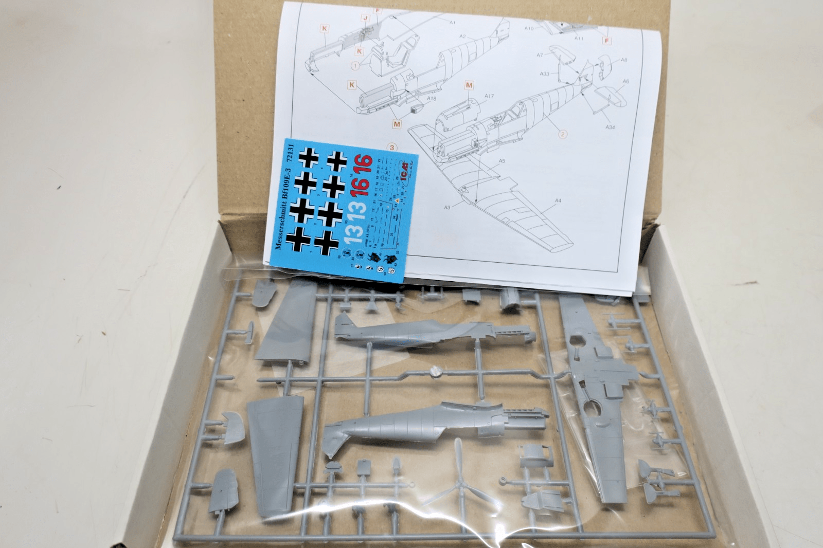 ICM 1/72 BF - 109 E - 3 Model Kit 72131 - WISE GUYS HOBBIES LLC
