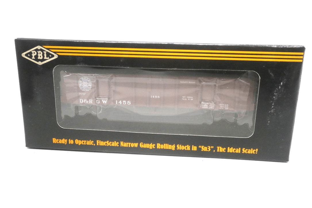 PBL SN3 RTR D&RGW HI SIDE GONDOLA 1458 1930'S RTO CAR - WISE GUYS HOBBIES LLC