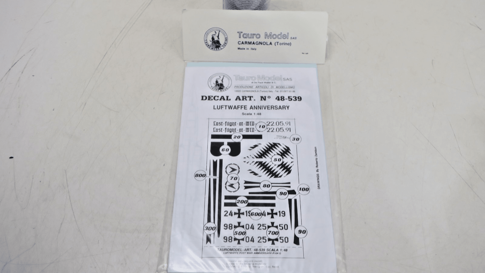 Tauro Model 1/48 Luftwaffe Anniversary 48-539 - WISE GUYS HOBBIES LLC