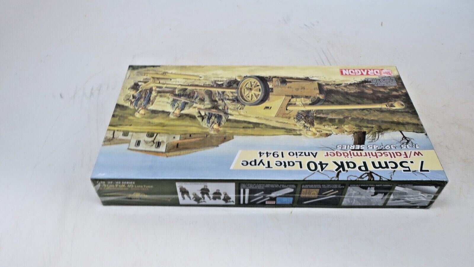 DRAGON 6250 1/35 7.5CM PAK.40 LATE TYPE W/FALLSCHIRMJAGER ANZIO 1944 - WISE GUYS HOBBIES LLC