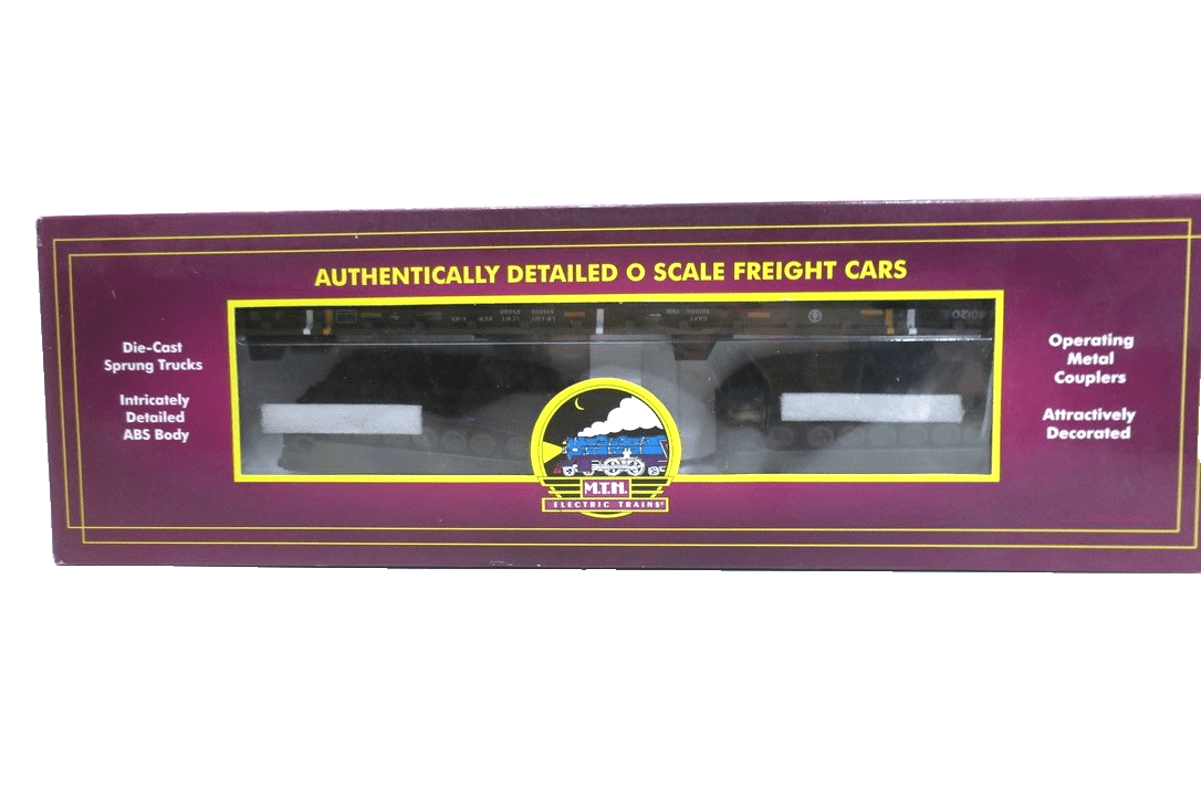 MTH 20-92183C U.S. Army 60' Flat Car O Scale Train 2 M1a Abrams Tanks Military - WISE GUYS HOBBIES LLC