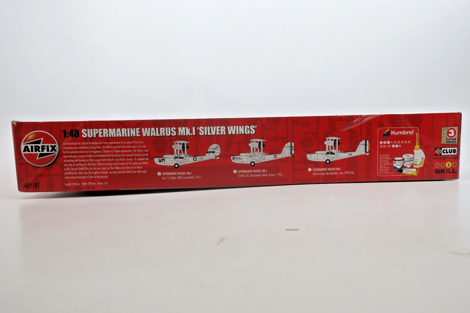 Airfix 1/48 Supermarine Walrus Mk. I Silver Wings Model Kit - WISE GUYS HOBBIES LLC