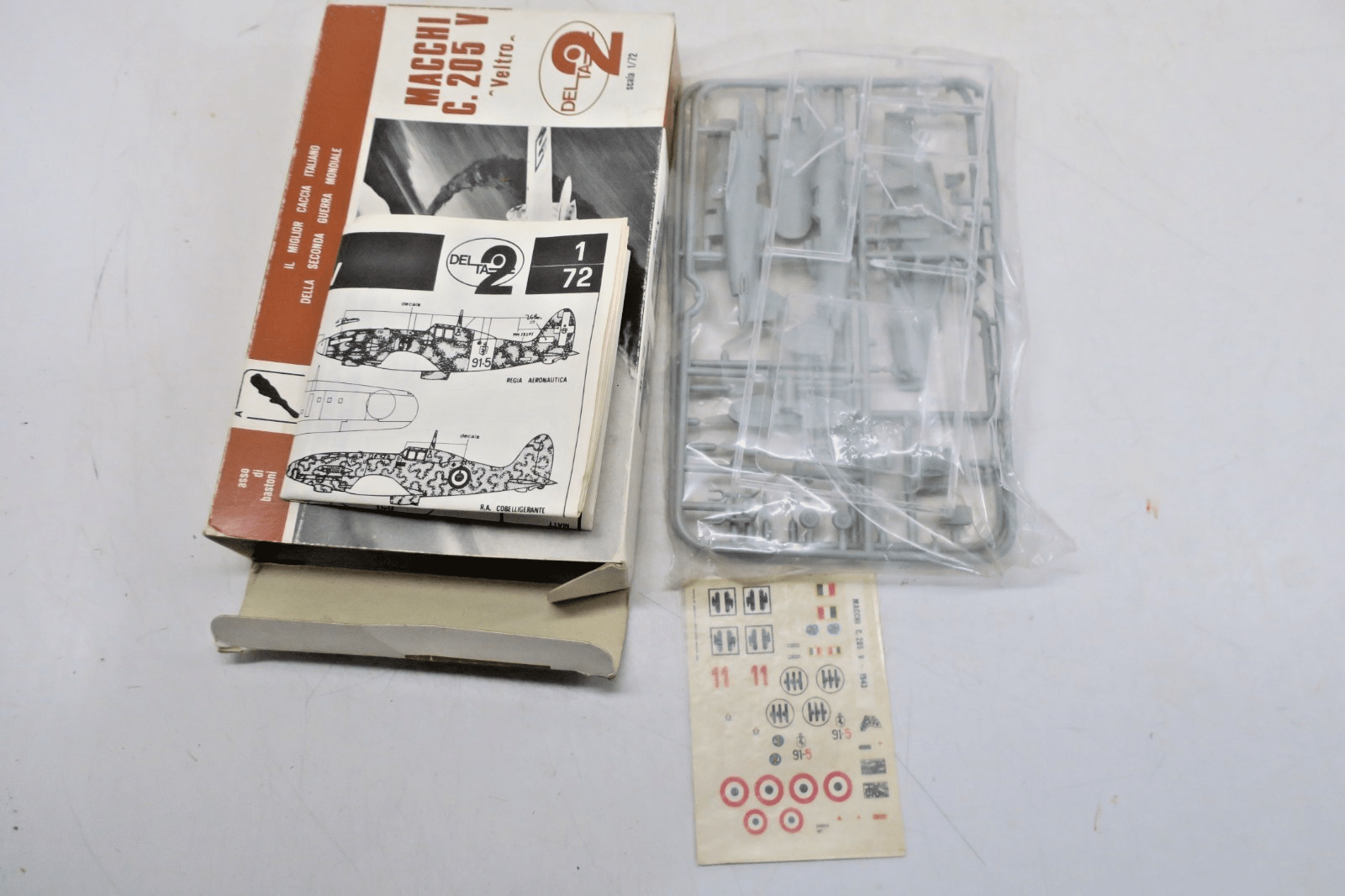 Delta 2 1/72 Macchi C.205 Veltro Plastic Model Kit 4132 - WISE GUYS HOBBIES LLC