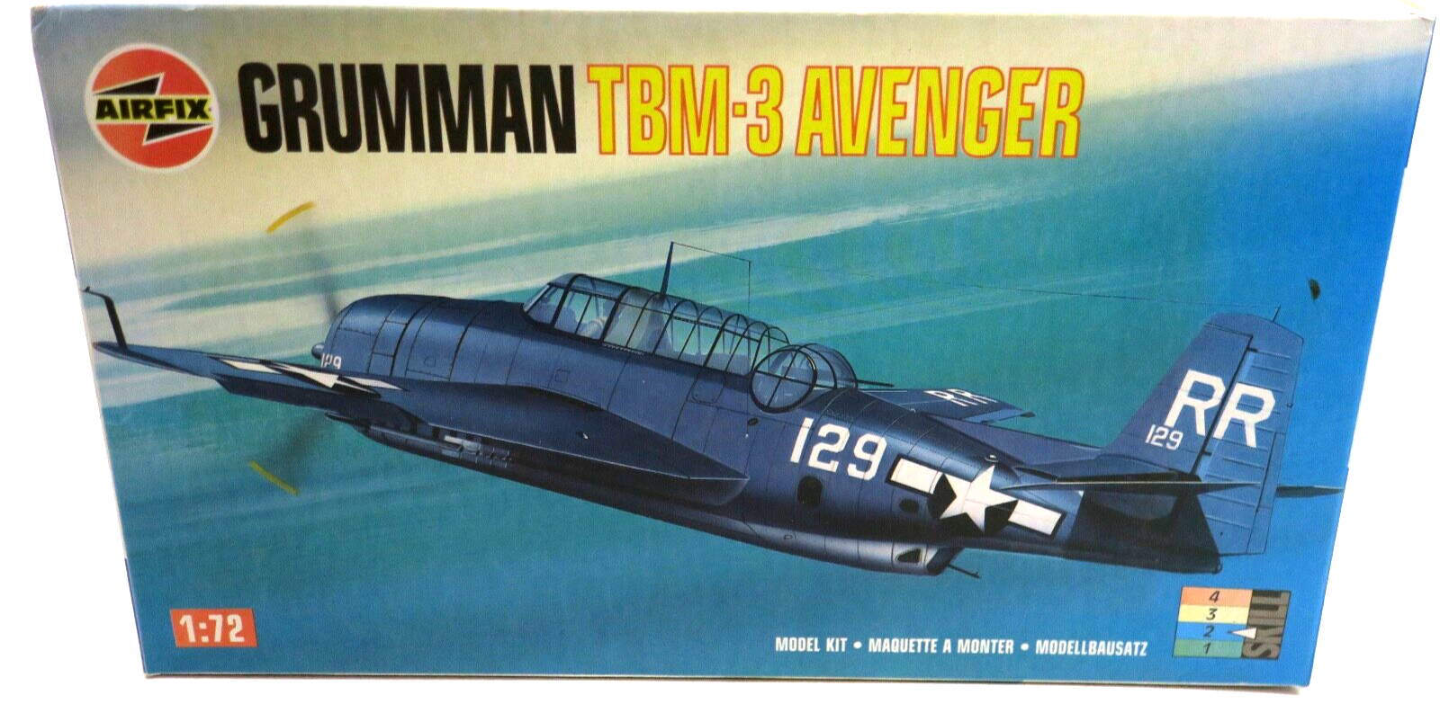 Airfix 1/72 Grumman TBM-3 Avenger Model Kit - WISE GUYS HOBBIES LLC