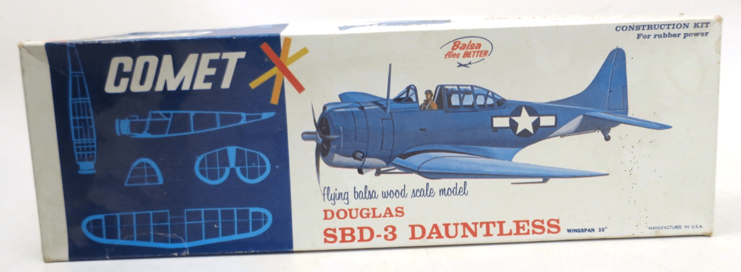 Comet Douglas SBD - 3 Dauntless Construction Kit 3401 - WISE GUYS HOBBIES LLC