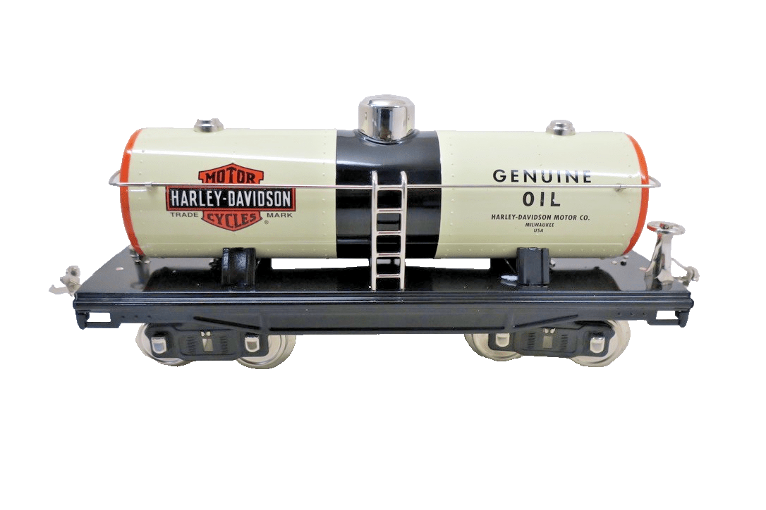 MTH Lionel Standard Gauge Harley Davidson Motor Oil Tank Car 10-2161 NIB - WISE GUYS HOBBIES LLC