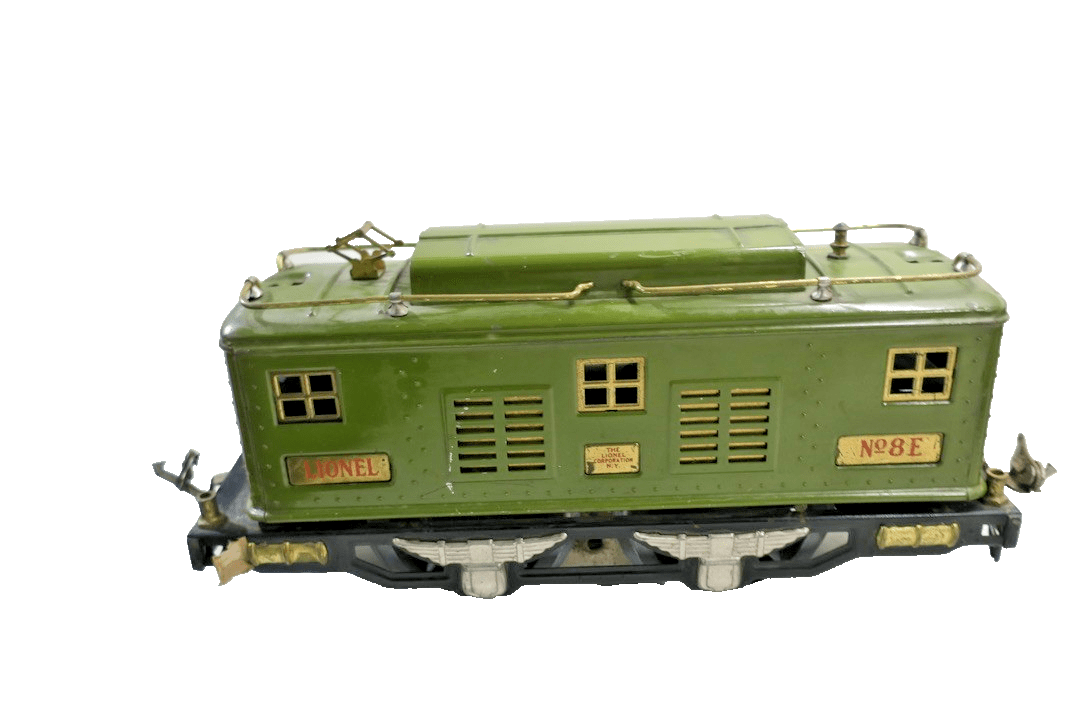 LIONEL PREWAR STANDARD GAUGE 8E OLIVE GREEN SET 353 FREIGHT SET - WISE GUYS HOBBIES LLC