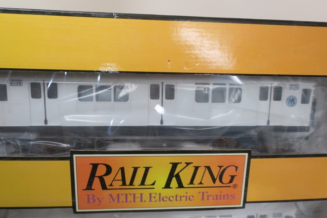 MTH Rail King 30 - 2372 - 1 MTA White R - 12 4 - Car Subway Set w/Proto - Sound 2.0 NEW - WISE GUYS HOBBIES LLC