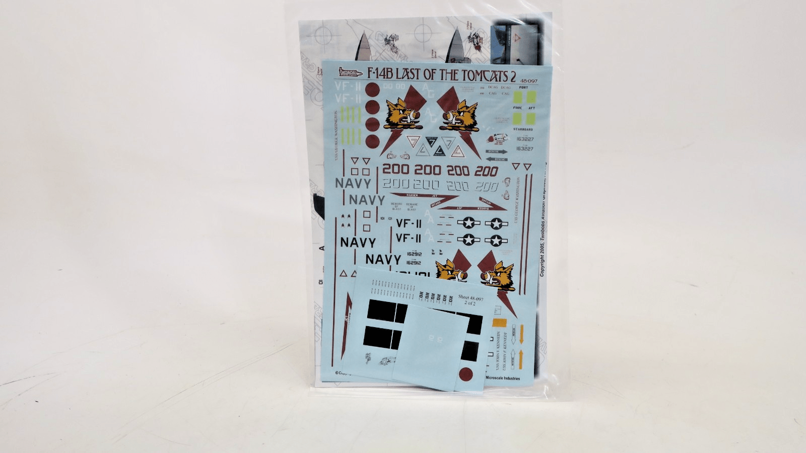 TwoBobs Aviation Graphics 1/48 F-14B Last Of The Tomcats 2 Decals 48-097 - WISE GUYS HOBBIES LLC