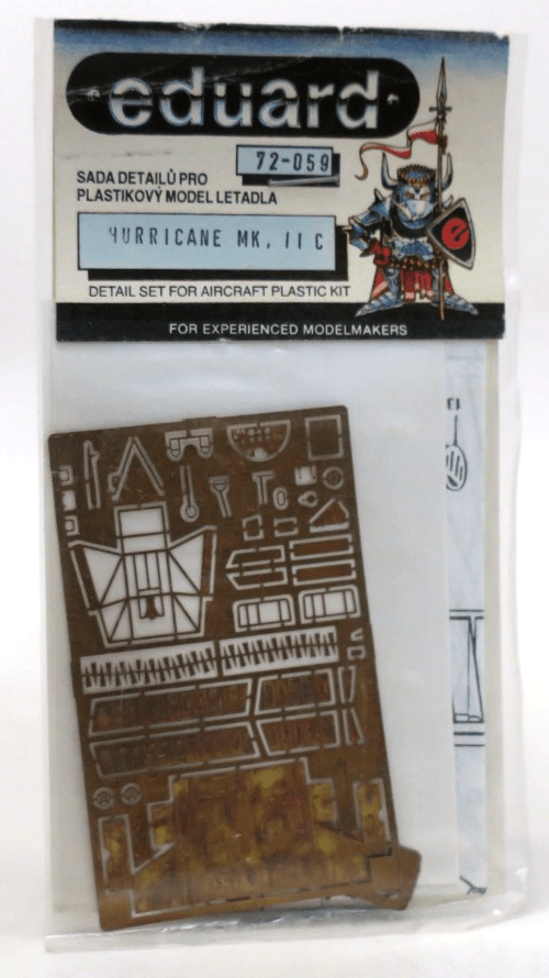 Eduard Photo Etch 1/72 Hurricane Mk. II C Detail Set 72059 - WISE GUYS HOBBIES LLC