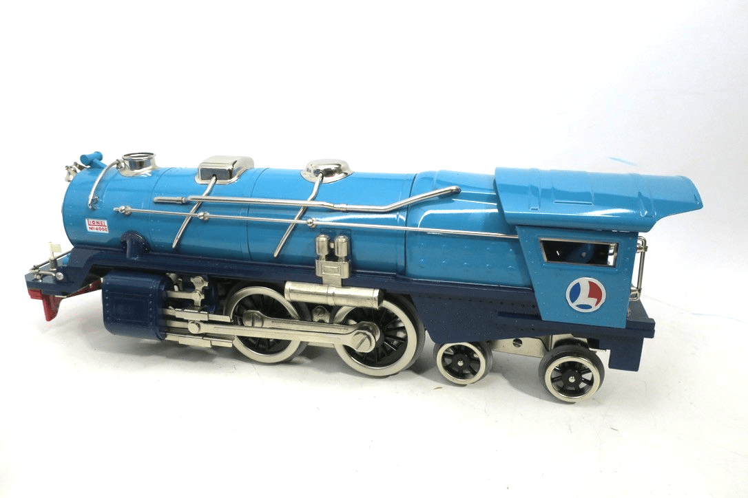 MTH Standard Gauge Tinplate Two Tone Blue Nickel 400E Steam Engine Blue Comet - WISE GUYS HOBBIES LLC