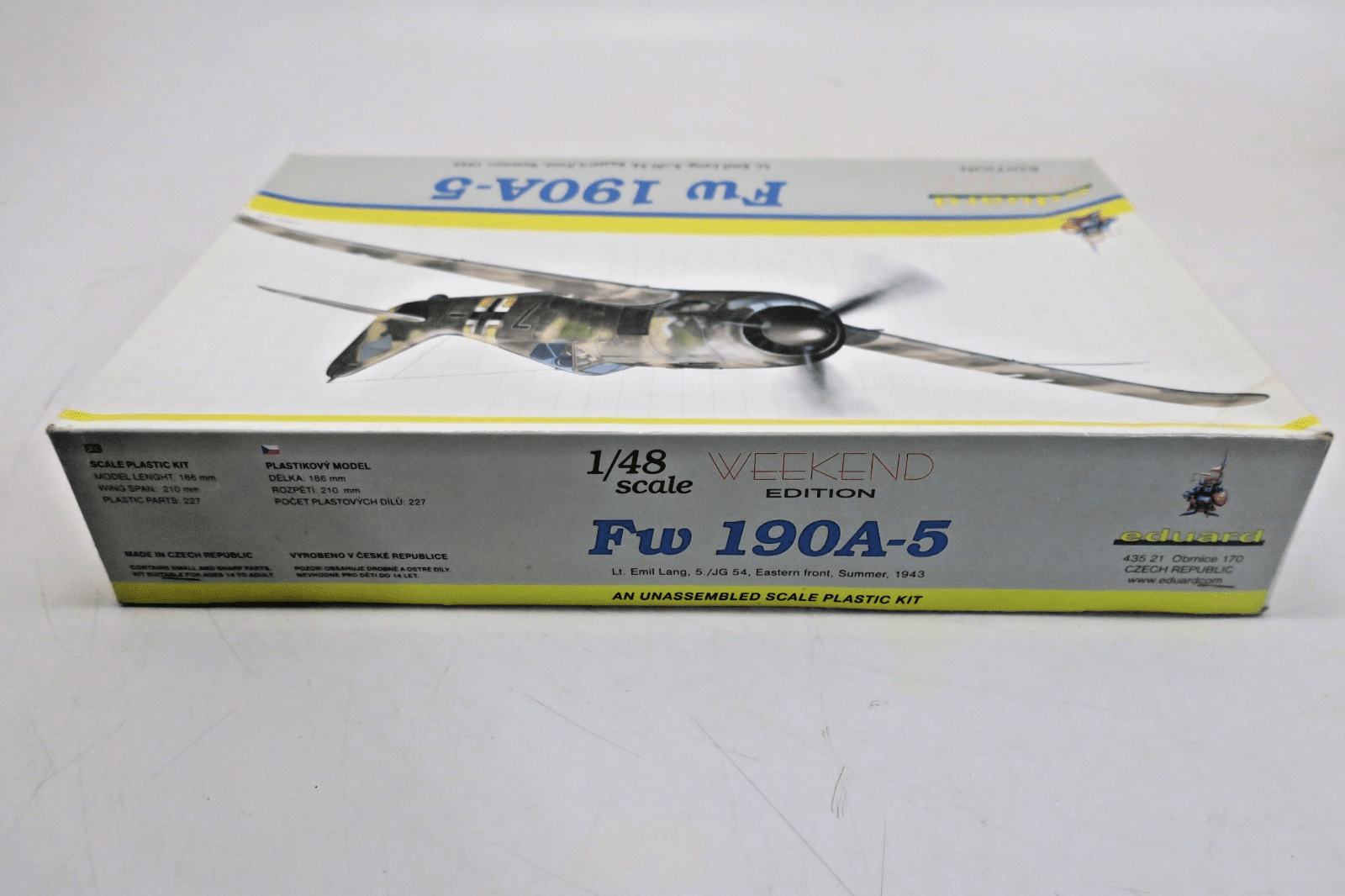 Eduard 1/48 Fw 190 A - 5 Model Kit 8430 - WISE GUYS HOBBIES LLC
