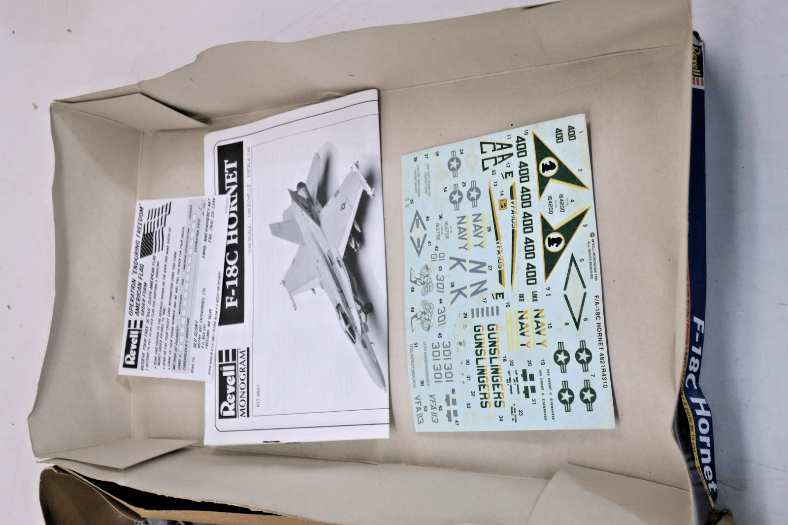 Monogram 1/48 F - 18C Hornet Model Kit 85 - 4821 - WISE GUYS HOBBIES LLC