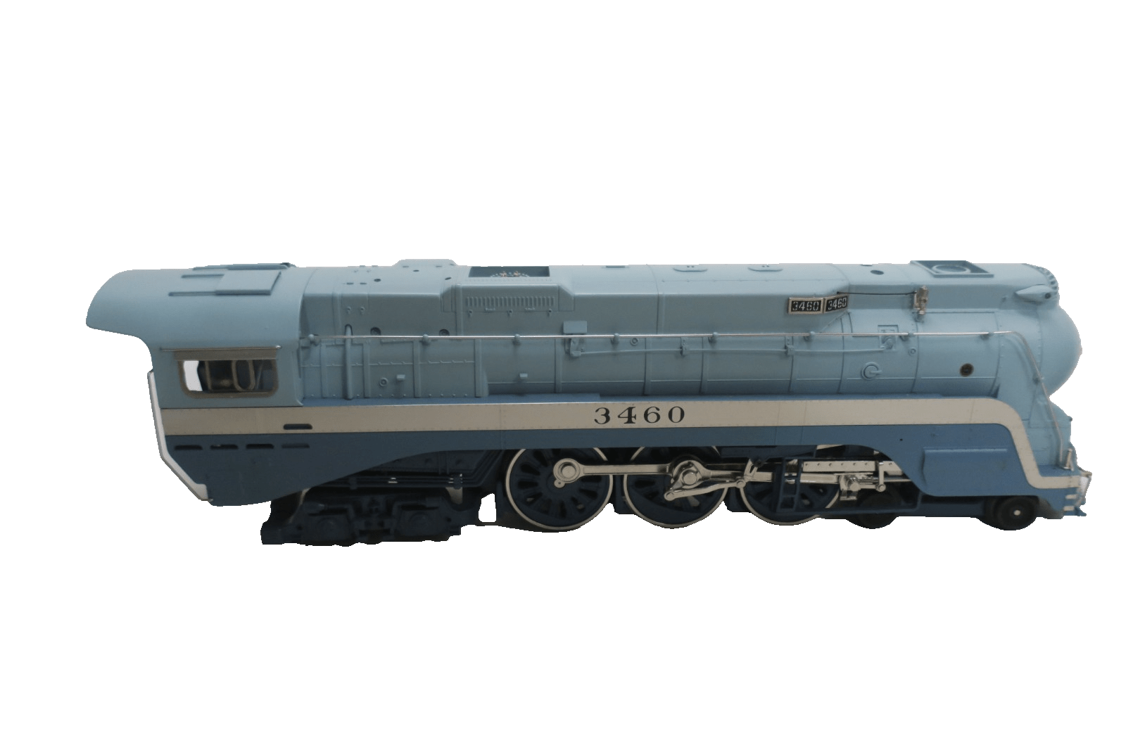 MTH 20 - 3194 - 1 Santa Fe 4 - 6 - 4 Blue Goose Steam & Tender 3460 PRODUCTION SAMPLE - WISE GUYS HOBBIES LLC