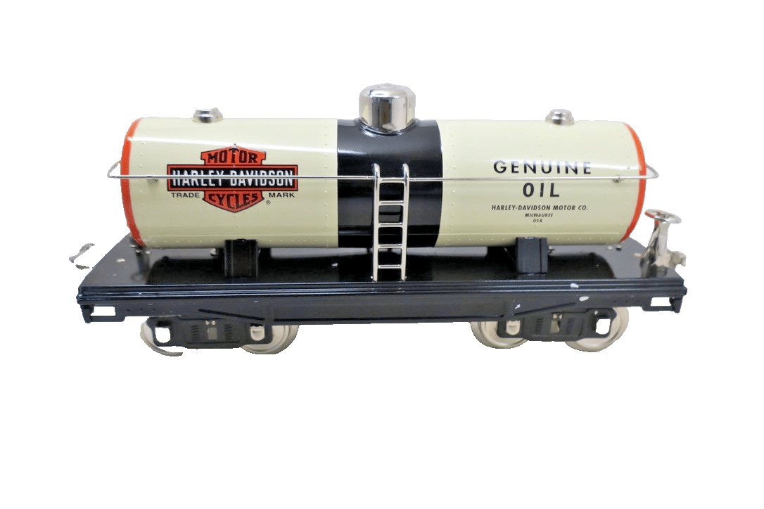 MTH Lionel Standard Gauge Harley Davidson Motor Oil Tank Car 10-2161 NIB - WISE GUYS HOBBIES LLC