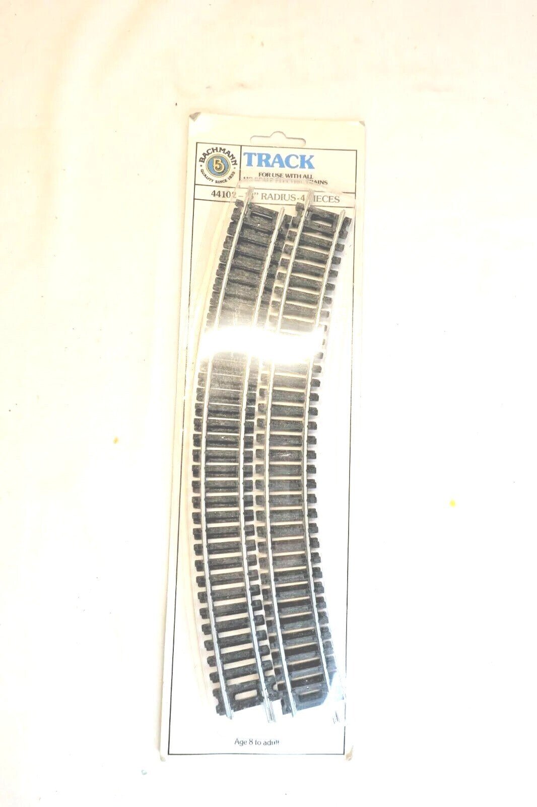 BACHMANN TRACK HO 18" RADIUS CURVES 4PCS 44102 VINTAGE - WISE GUYS HOBBIES LLC