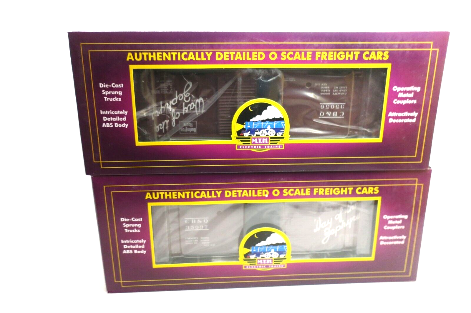MTH 6-Car 40' AAR Box Car Set - Chicago Burlington & Quincy 20-90726 - WISE GUYS HOBBIES LLC