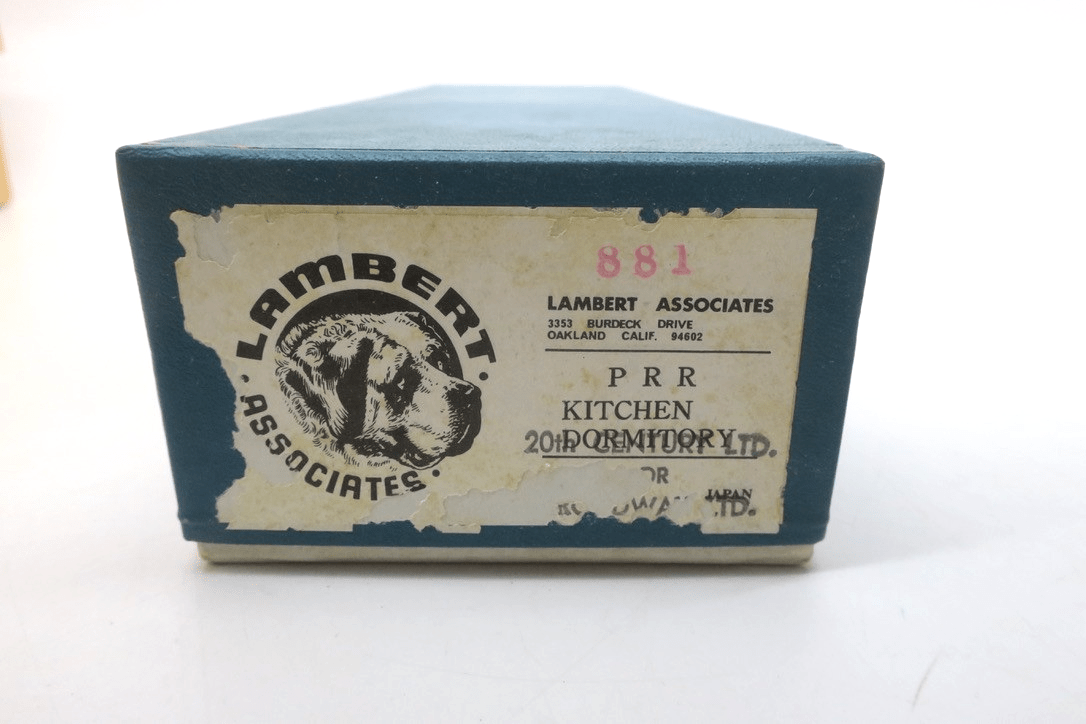 Lambert Associates HO Brass 881 Kitchen - Dormitory Pennsylvania Railroad NOS - WISE GUYS HOBBIES LLC