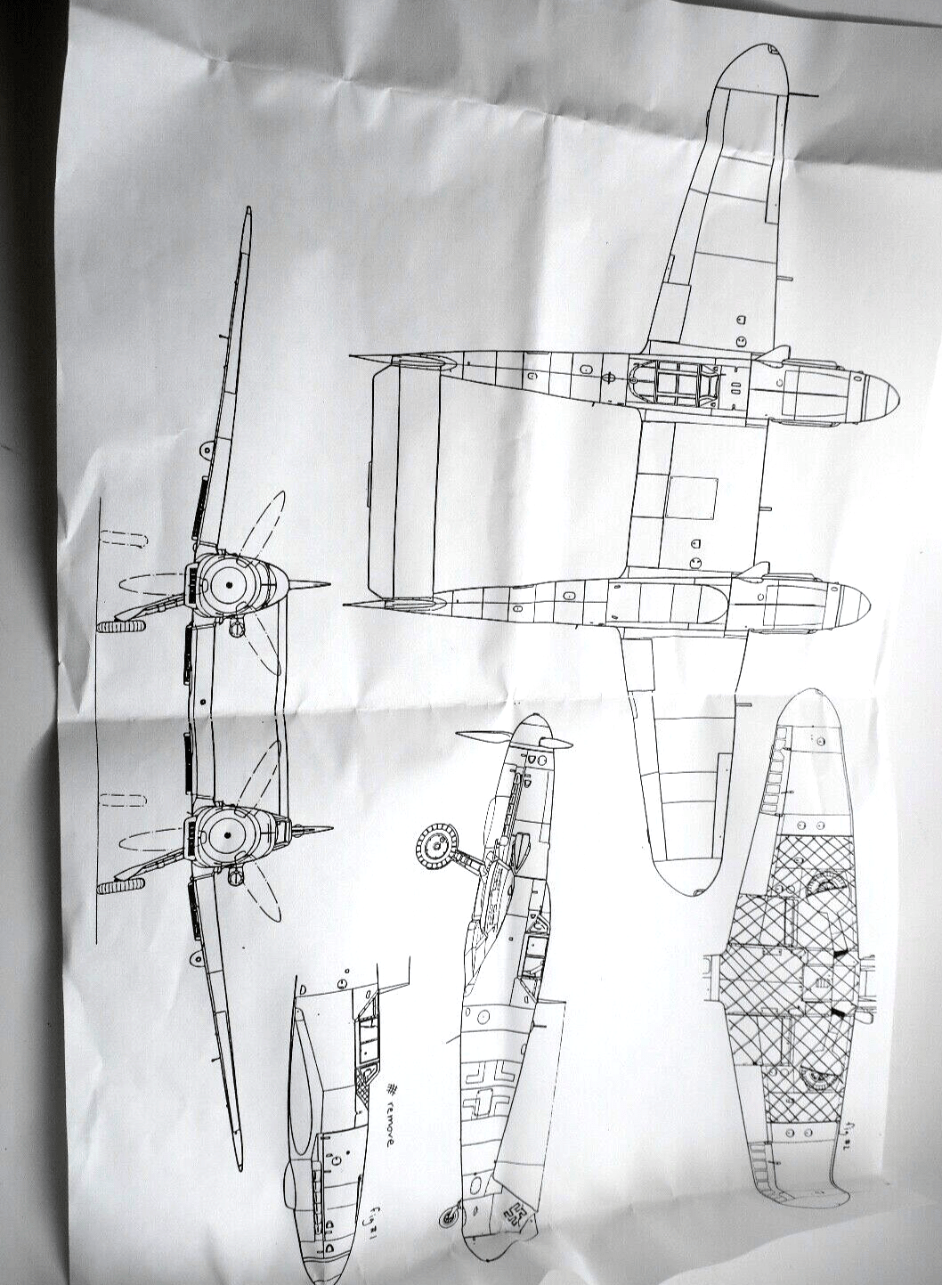 Jesh's Conversion Factory 1/48 Bf-109Z Conversion Kit JCF004 - WISE GUYS HOBBIES LLC