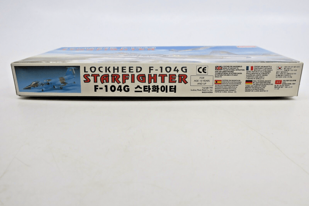 Academy 1/72 Lockheed F-104G Starfighter Model Kit 1619 - WISE GUYS HOBBIES LLC