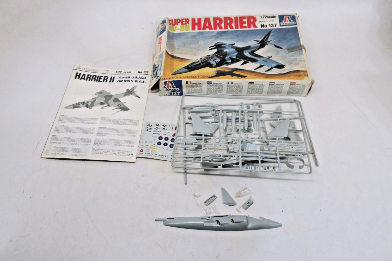 Italeri 1/72 Super AV-8B Harrier Model Kit 137 - WISE GUYS HOBBIES LLC