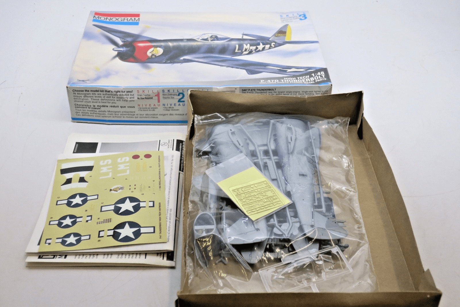 Monogram 1/48 P-47D Thunderbolt High Tech Model Kit 5487 - WISE GUYS HOBBIES LLC