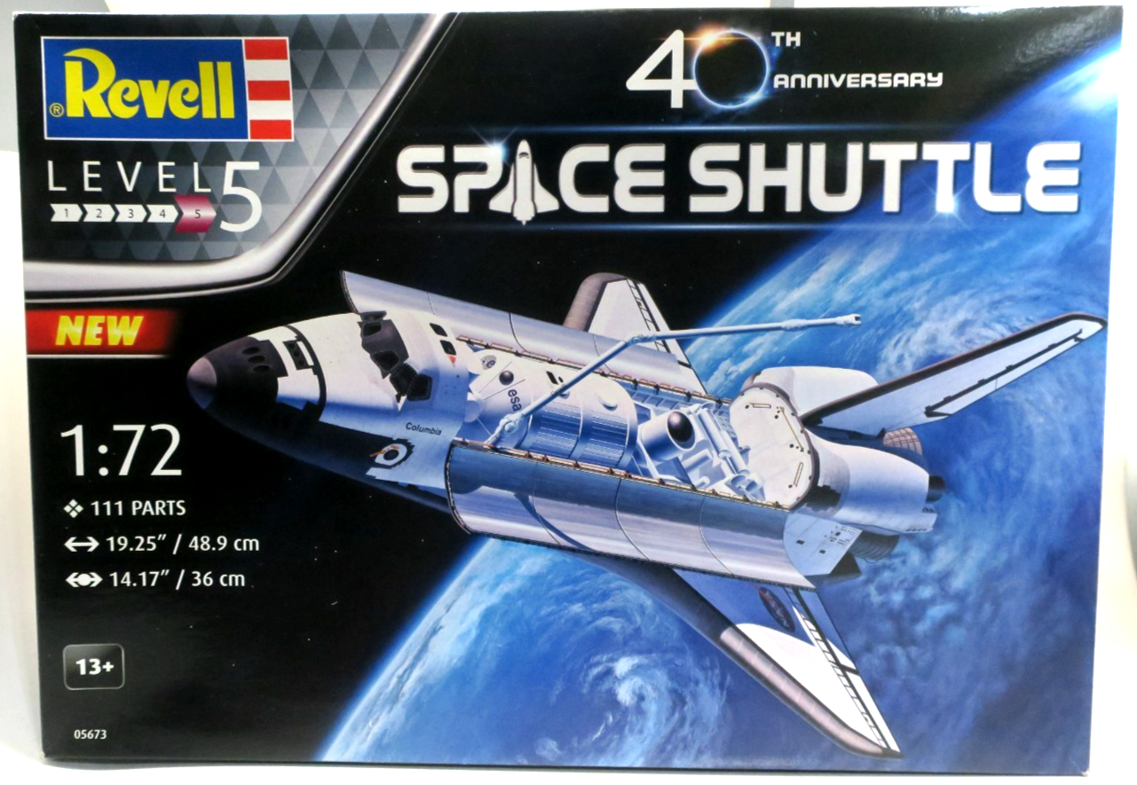 Revell 1/72 40th Anniversary Space Shuttle Plastic Model Kit #05673