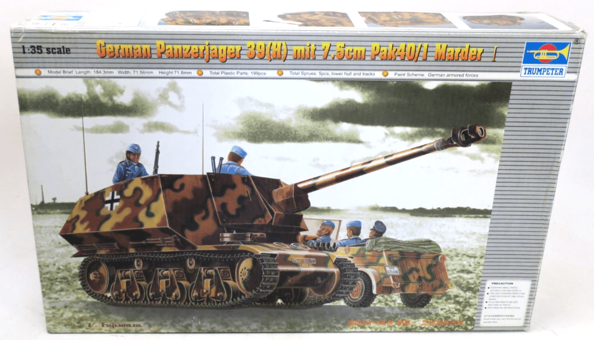 Trumpeter 1/35 German Panzerjager 39(H) Model kit 00354 - WISE GUYS HOBBIES LLC