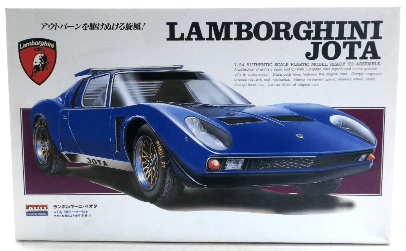 Arii 1/24 Lamborghini Jota Model Kit A594-800 - WISE GUYS HOBBIES LLC