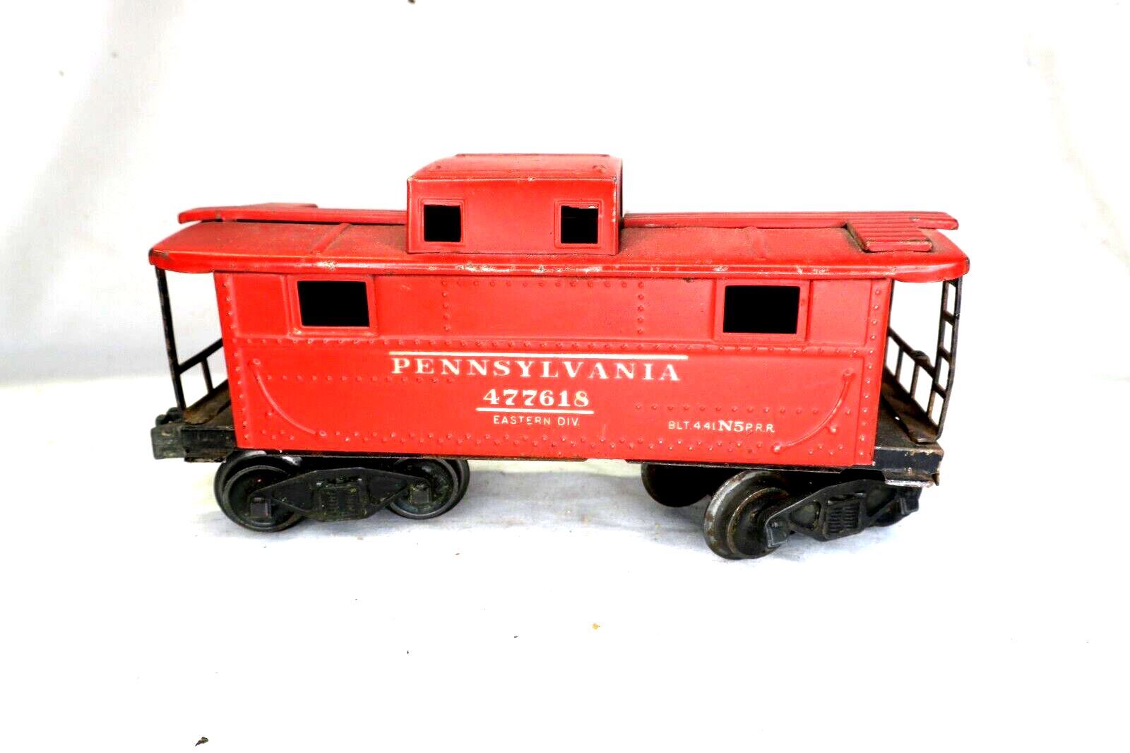Vintage 1940s Lionel 2457 N5 Pennsylvania 477618 EASTERN DIV. "O" GAUGE CABOOSE - WISE GUYS HOBBIES LLC