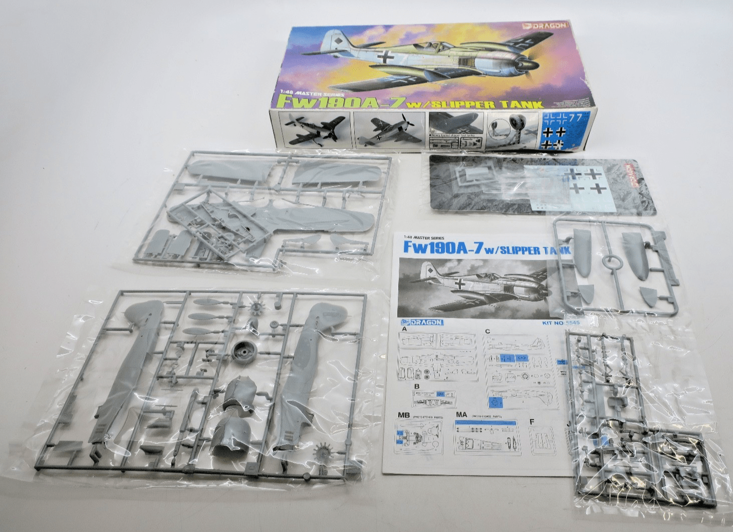 Dragon 1/48 Fw190A - 7 w/ Slipper Tank Model Kit 5545 - WISE GUYS HOBBIES LLC