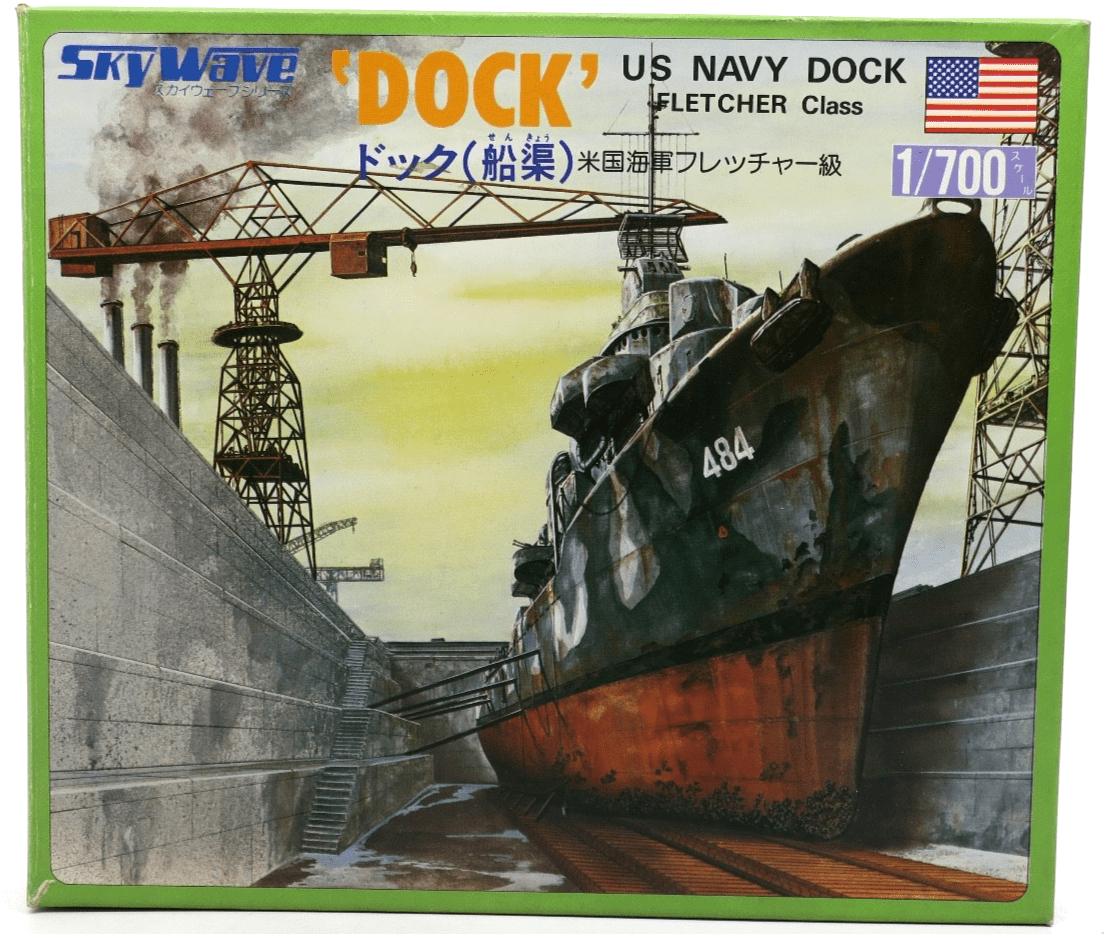 Skywave 1/700 US Navy Dock Fletcher Class Model Kit 7 - WISE GUYS HOBBIES LLC