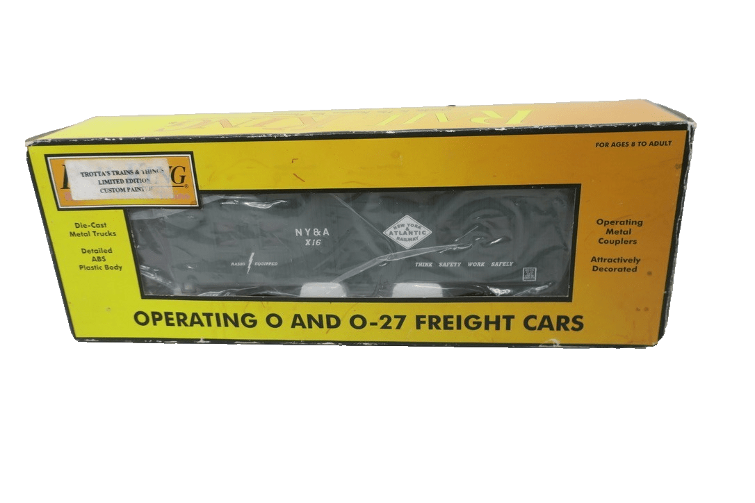 MTH CUSTOM PAINTED NY&A ROTARY SNOW PLOW TROTTA'S TRAINS NY & A - WISE GUYS HOBBIES LLC