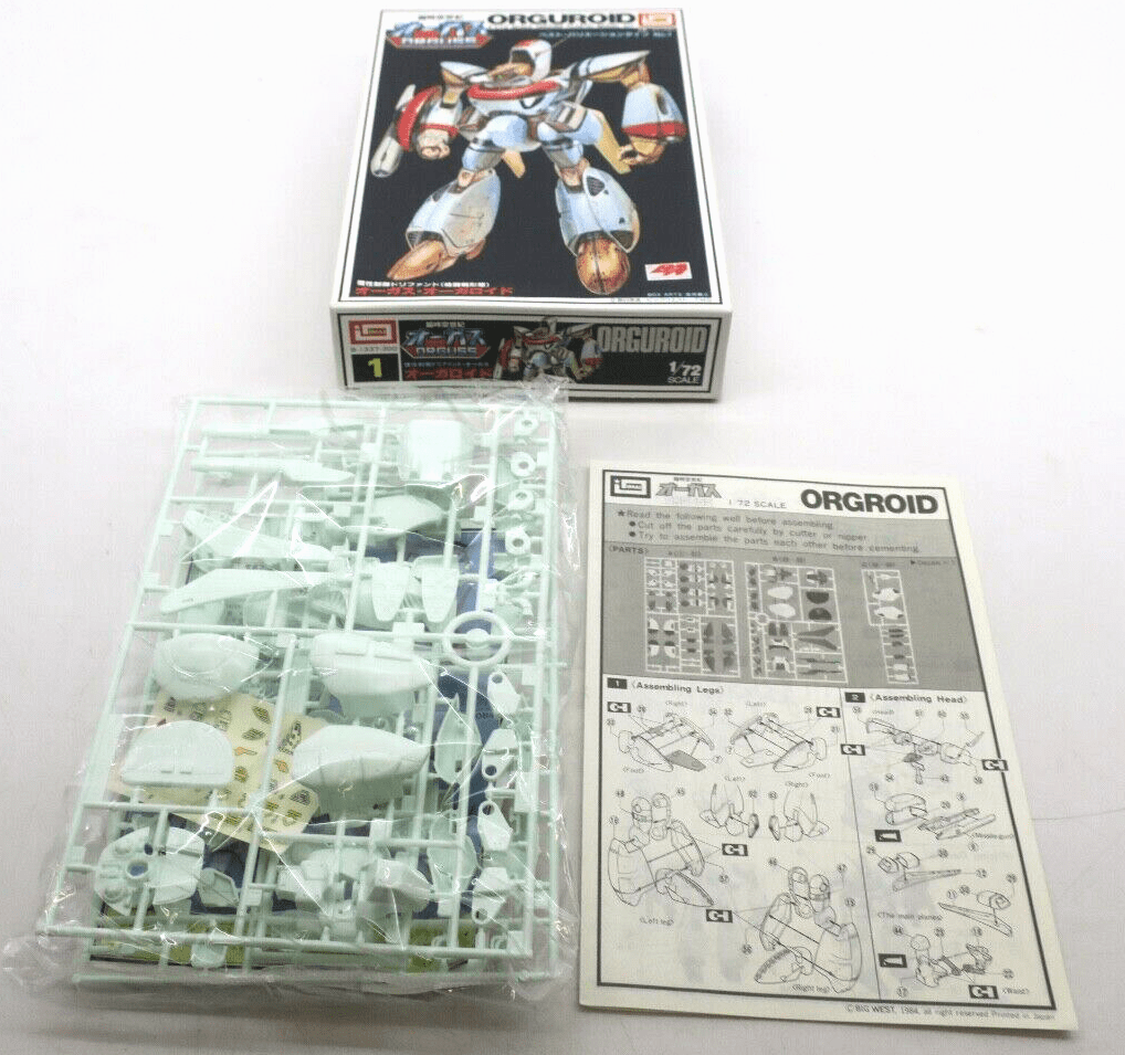 Imai Robotech Orguss 1/72 Orguroid Model Kit No. 1 B-1337-300 - WISE GUYS HOBBIES LLC